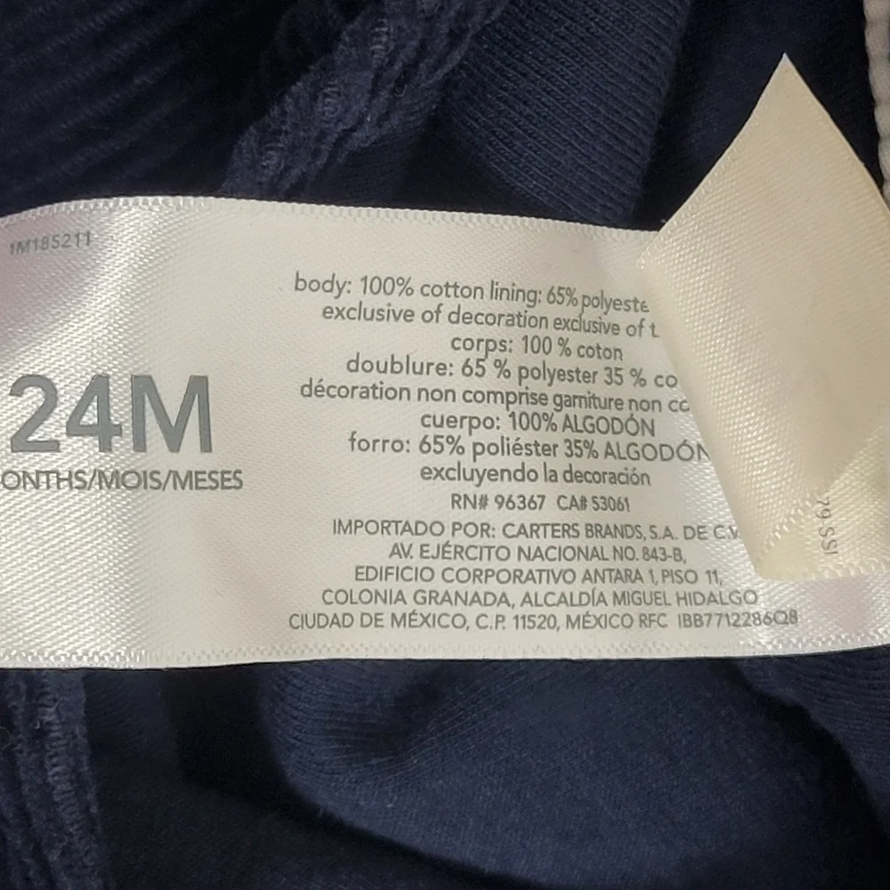 Oshkosh B'gosh NWT Corduroy Baby Overall 24 Months.